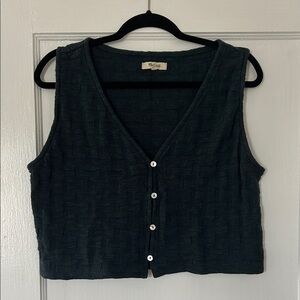 Madewell Basketweave Stitch Vest